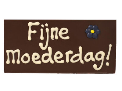 Teddy en Coco chocolade Fijne moederdag! - chocoladereepje met tekst