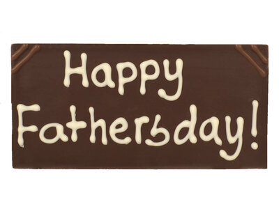 Bonvanie chocolade Happy fathersday! - chocoladereepje met tekst