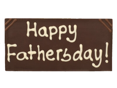 Teddy en Coco chocolade Happy fathersday! - chocoladereepje met tekst