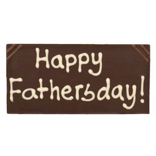 Bonvanie chocolade Happy fathersday! - chocoladereepje met tekst