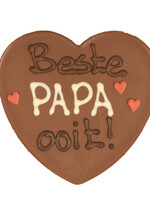 Teddy en Coco chocolade Chocoladehart in hartendoos - Beste papa ooit!