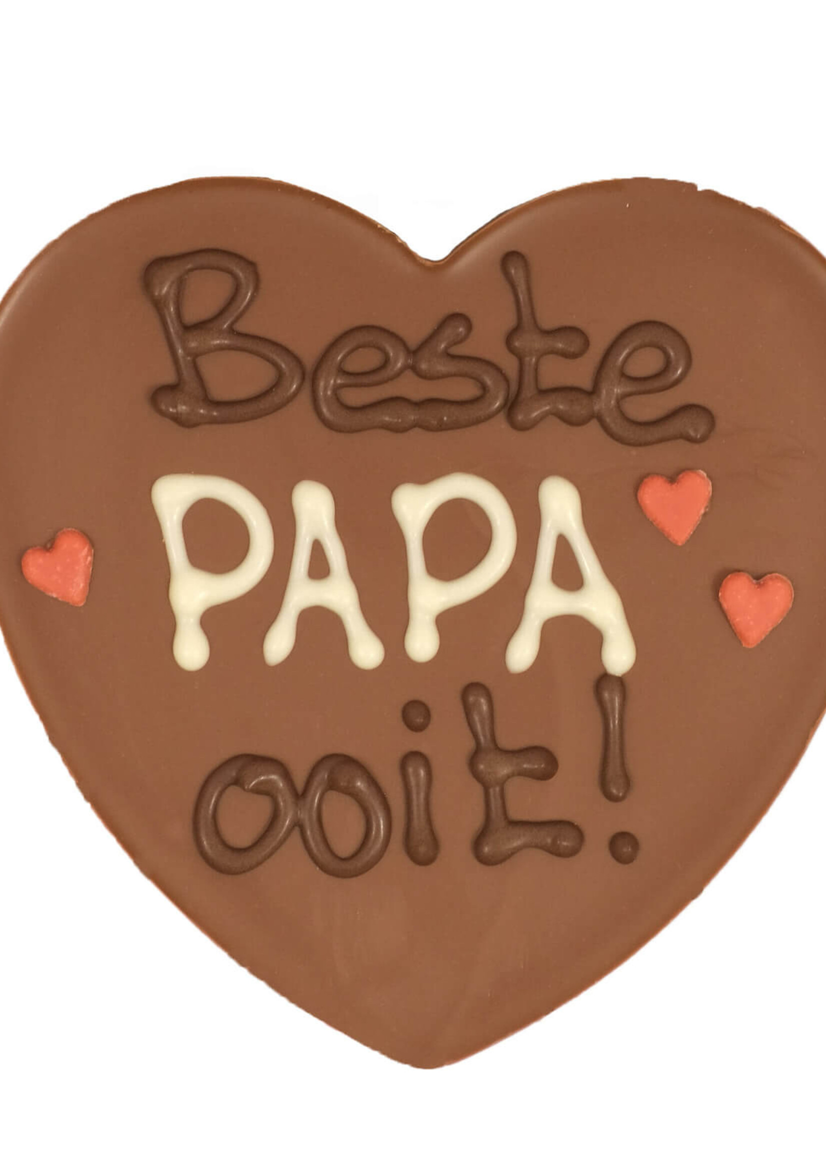 Teddy en Coco chocolade Chocoladehart in hartendoos - Beste papa ooit!
