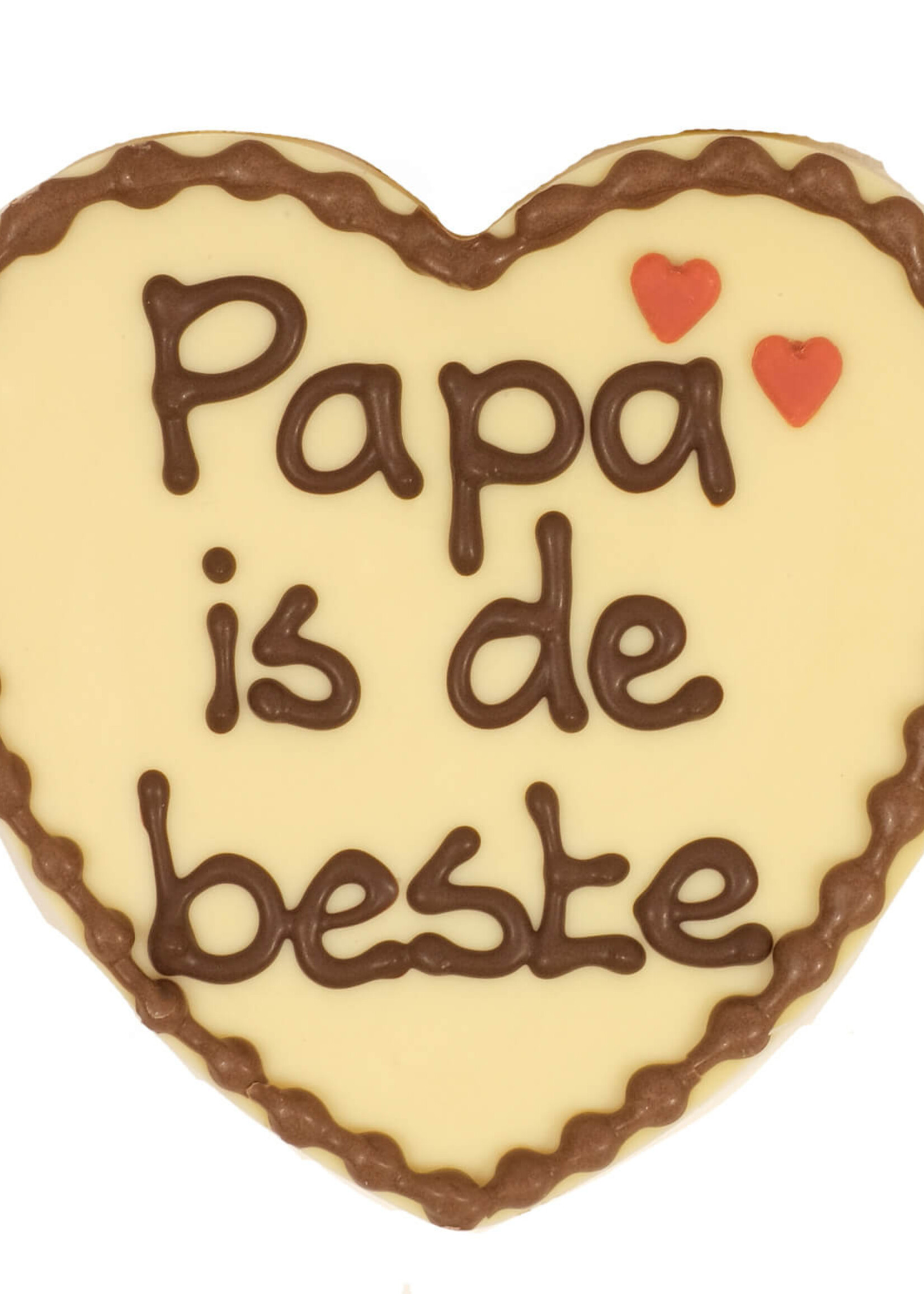 Teddy en Coco chocolade Chocoladehart in hartendoos - Papa is de beste