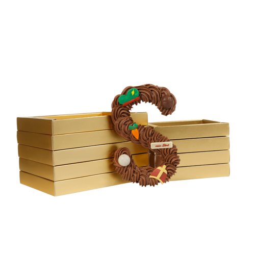 Teddy en Coco chocolade Luxe handgespoten chocoladeletter melk, diverse maten