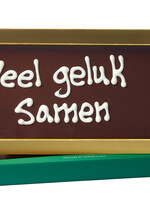 Teddy en Coco chocolade Veel geluk samen - Chocoladereep met tekst