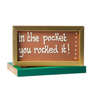 In the pocket you rocked it!! -  Chocoladereep met tekst