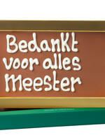 Teddy en Coco chocolade Bedankt meester! - Chocoladereep met tekst