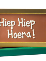 Teddy en Coco chocolade Hiep hiep hoera - Chocoladereep met tekst