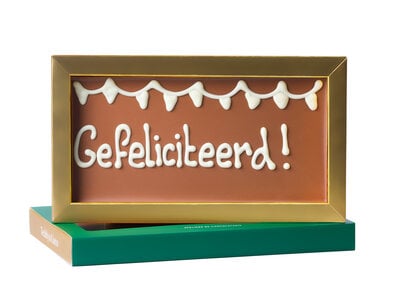 Teddy en Coco chocolade Gefeliciteerd - Chocoladereep met tekst