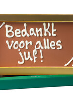 Teddy en Coco chocolade Bedankt voor alles juf! - Chocoladereep met tekst