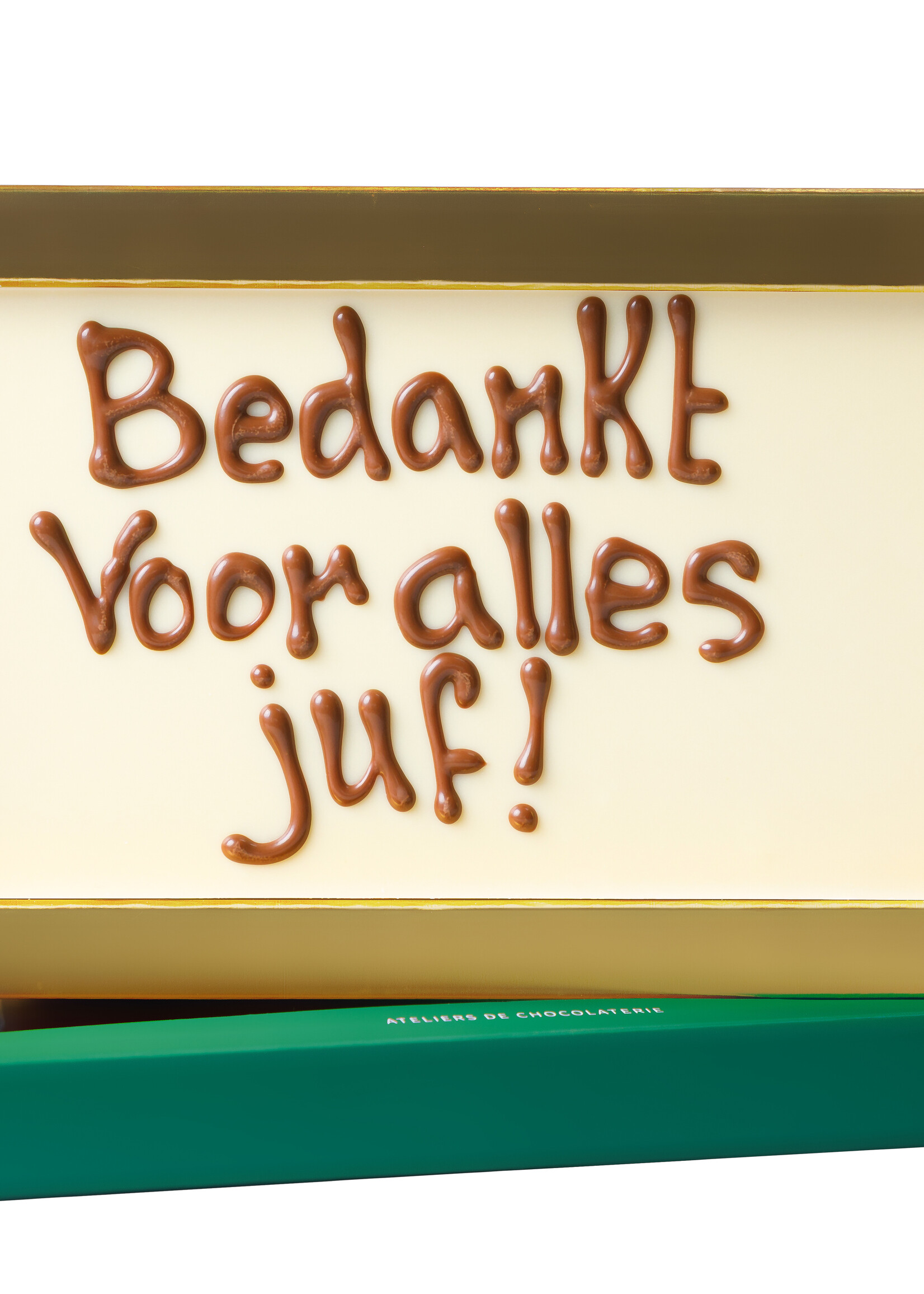 Teddy en Coco chocolade Bedankt voor alles juf! - Chocoladereep met tekst