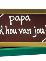 Teddy en Coco chocolade Papa ik hou van jou! - Chocoladereep met tekst