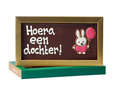 Teddy en Coco chocolade Een dochter - Chocoladereep met tekst