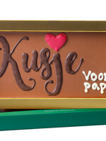 Teddy en Coco chocolade Kusje voor papa - Chocoladereep met tekst