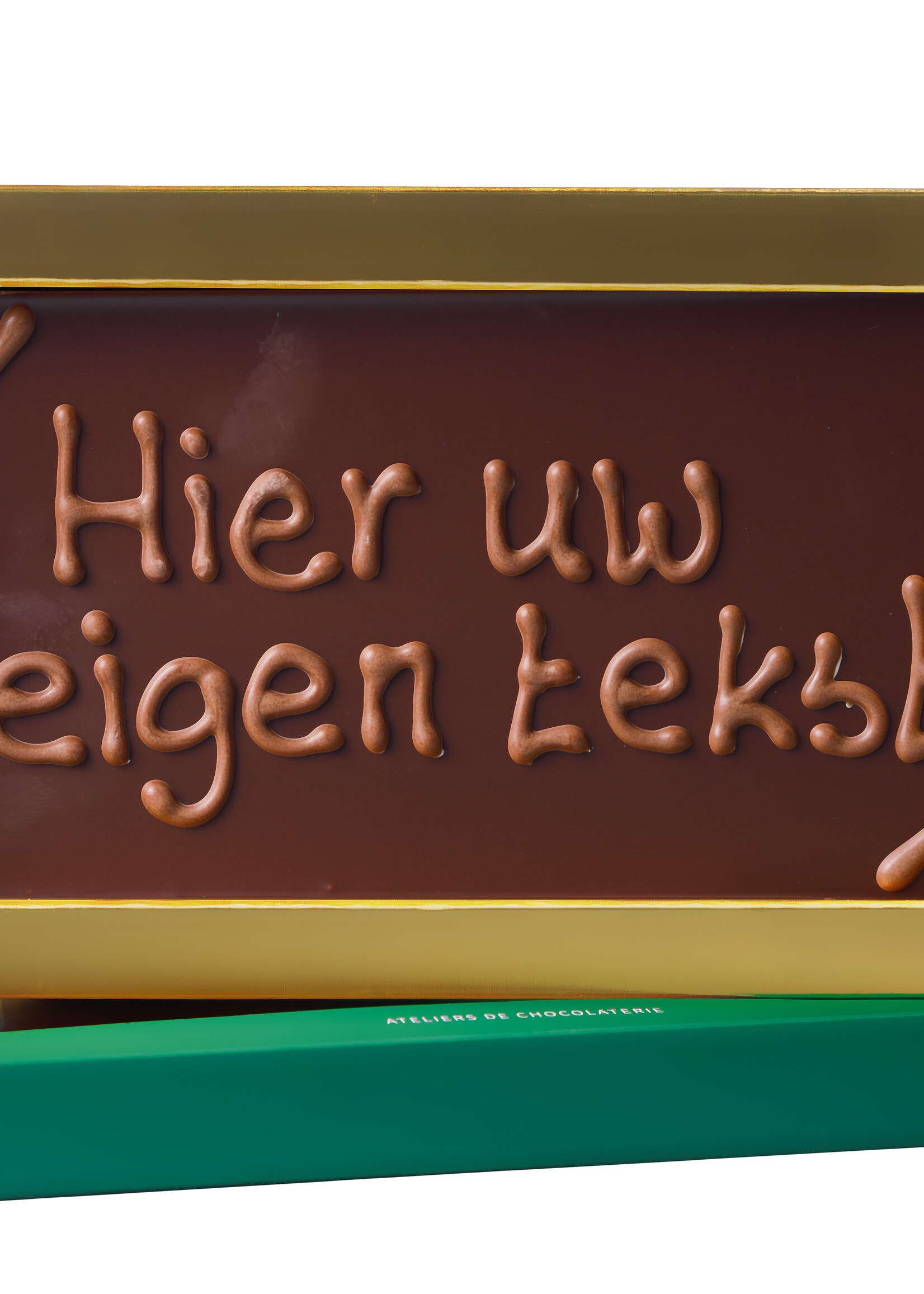 Teddy en Coco chocolade Chocoladereep met eigen tekst