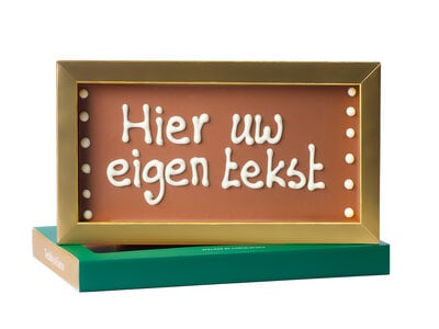 Teddy en Coco chocolade Chocoladereep met eigen tekst