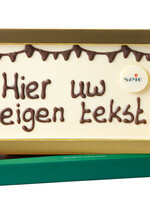 Teddy en Coco chocolade Chocoladereep met logo