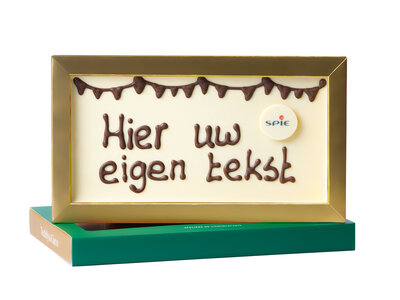 Teddy en Coco chocolade Chocoladereep met logo