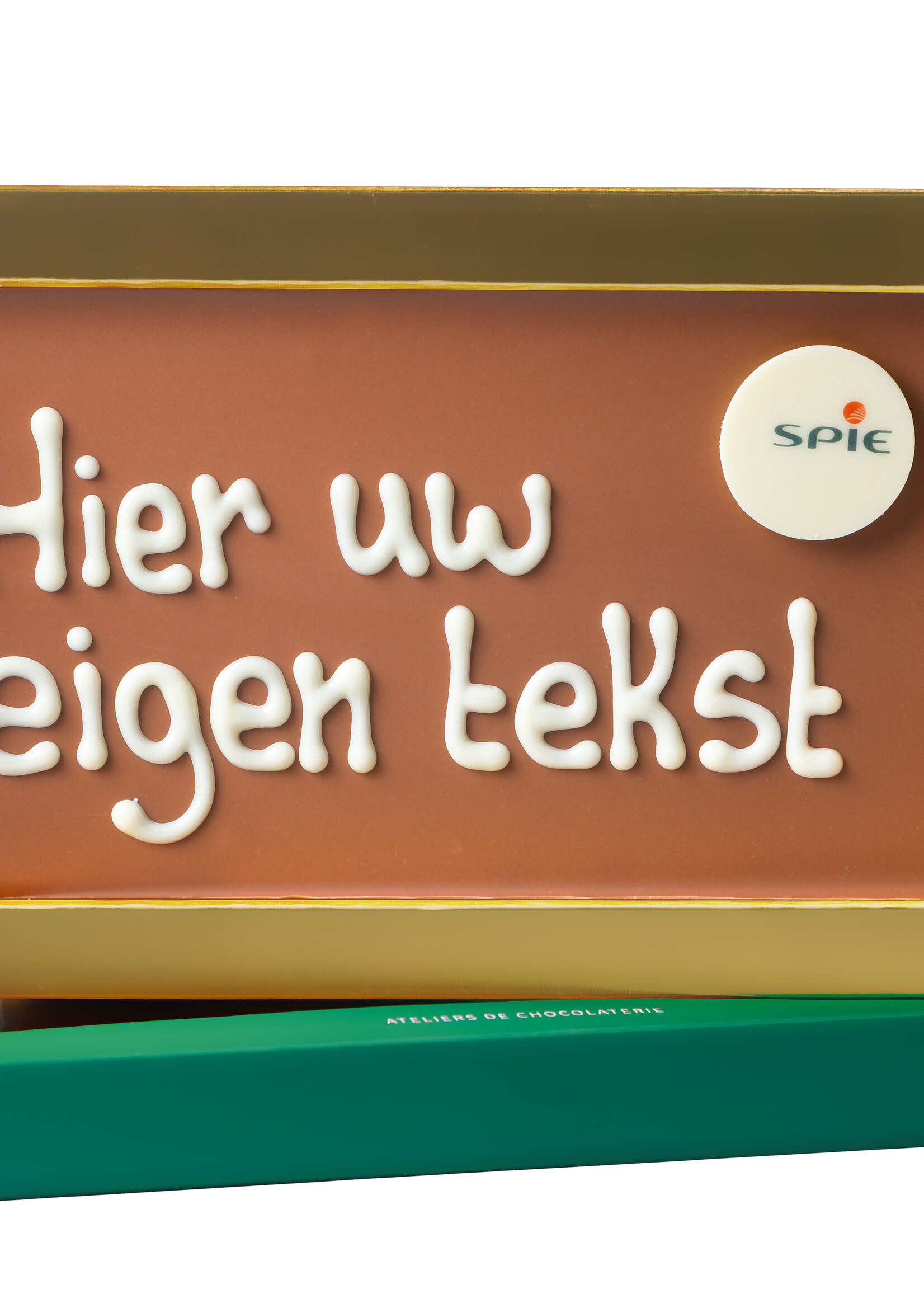 Teddy en Coco chocolade Chocoladereep met logo