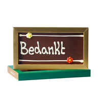 Bedankt - Chocoladereep met tekst
