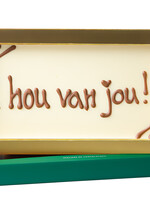 Teddy en Coco chocolade Ik hou van jou - Chocoladereep met tekst