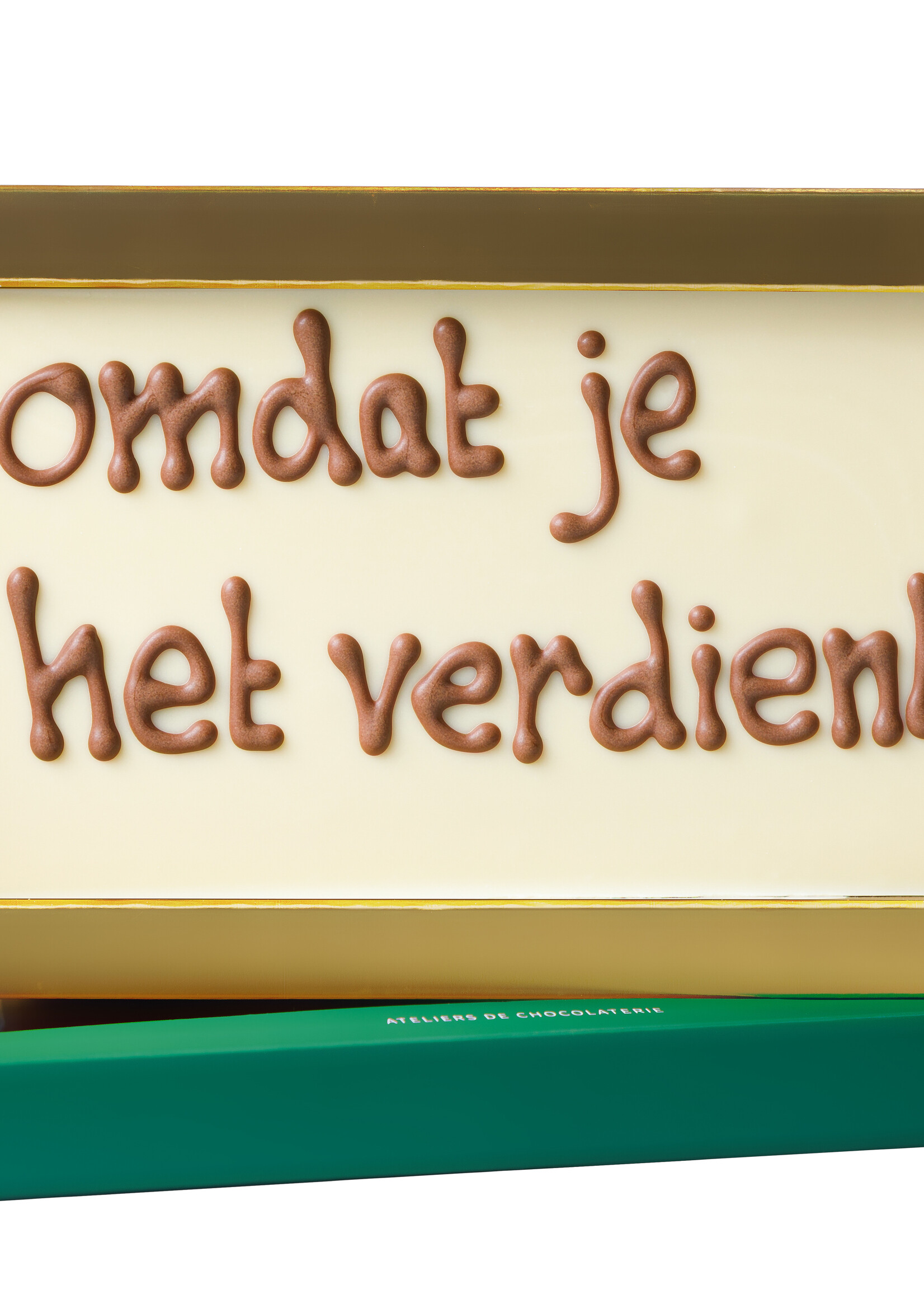 Teddy en Coco chocolade Omdat je het verdient - Chocoladereep