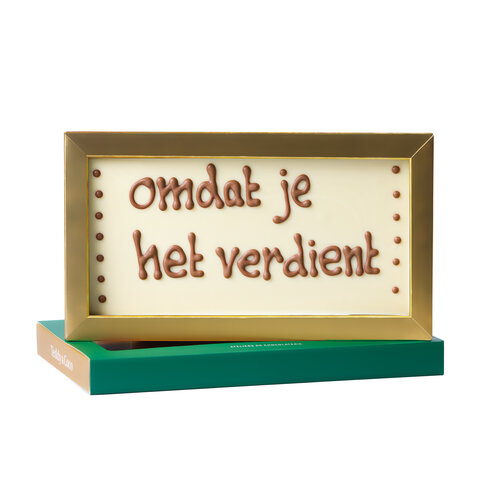 Teddy en Coco chocolade Omdat je het verdient - Chocoladereep