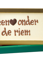 Teddy en Coco chocolade Hart onder de riem - Chocoladereep met tekst