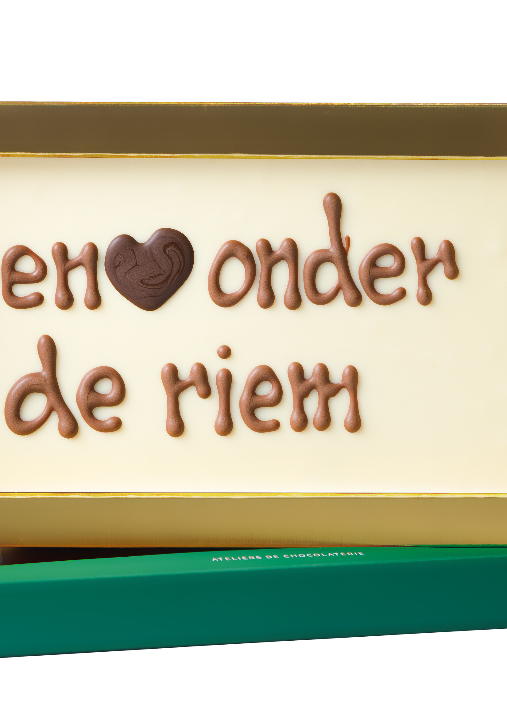 Teddy en Coco chocolade Hart onder de riem - Chocoladereep