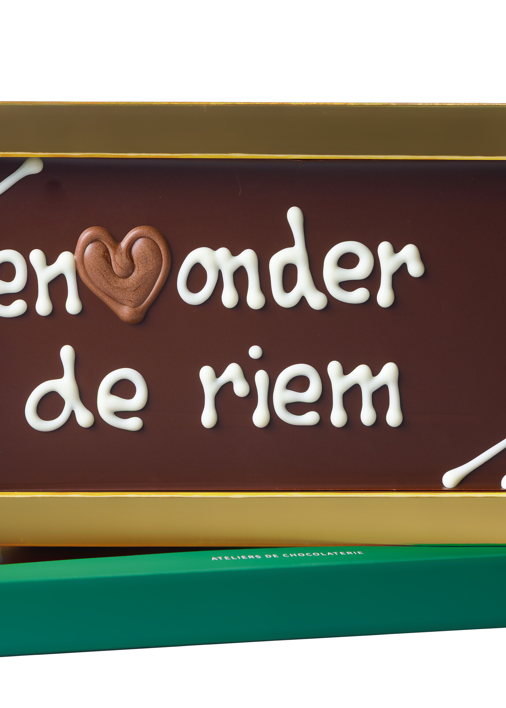 Teddy en Coco chocolade Hart onder de riem - Chocoladereep