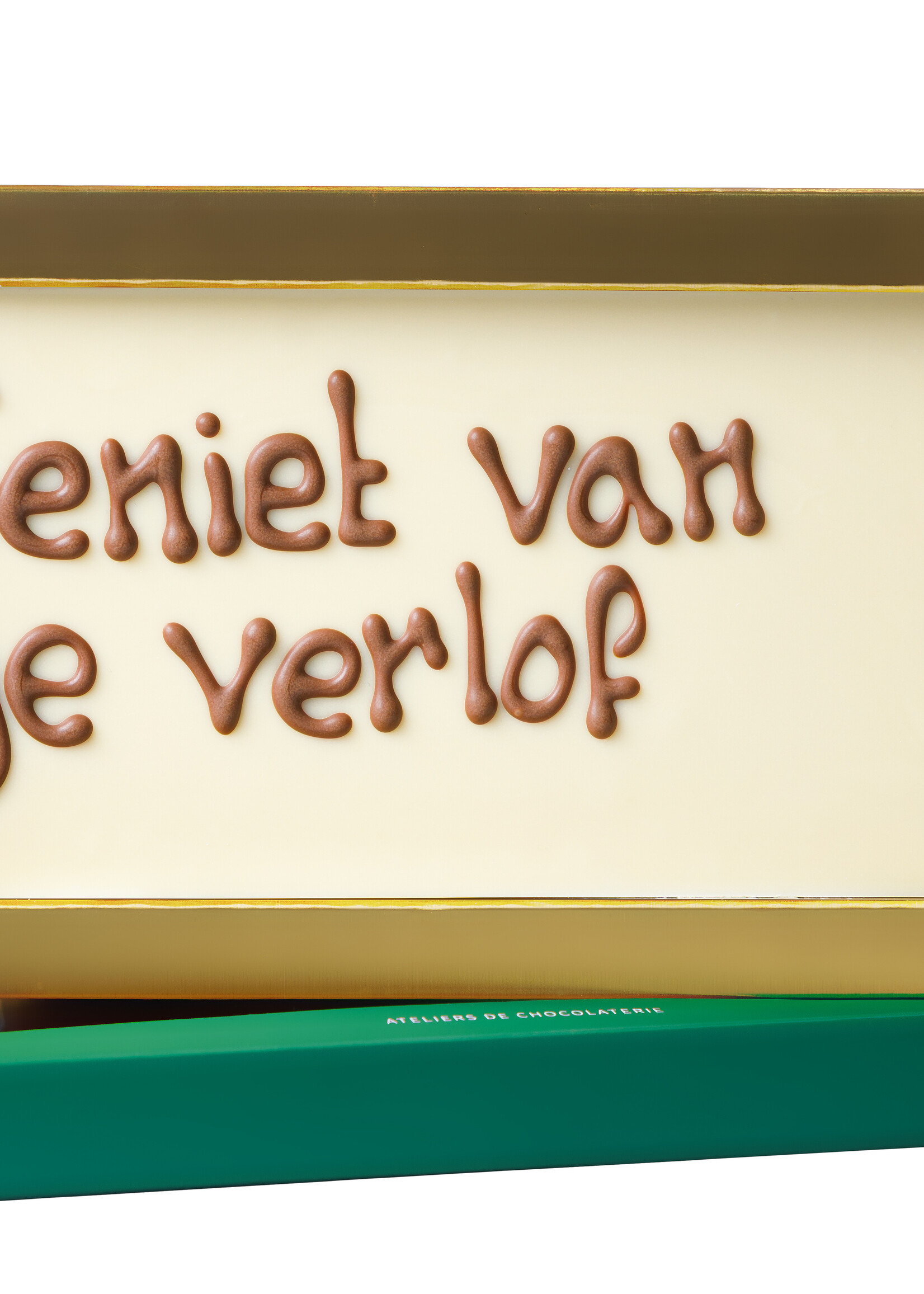 Teddy en Coco chocolade Geniet van je verlof! - Chocoladereep
