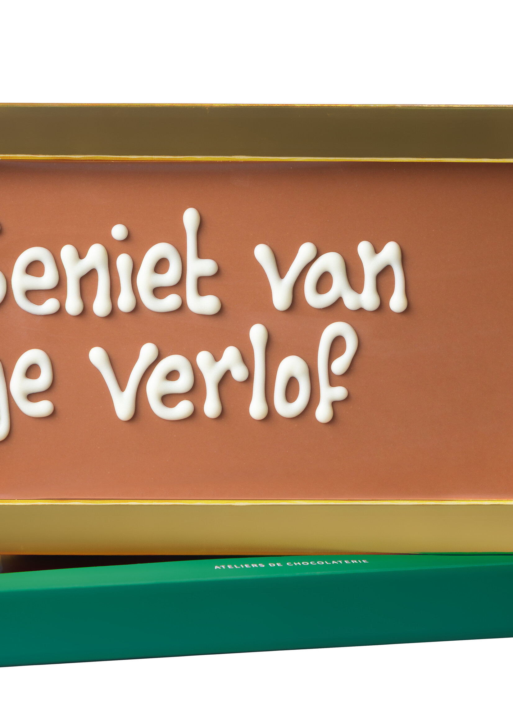 Teddy en Coco chocolade Geniet van je verlof! - Chocoladereep