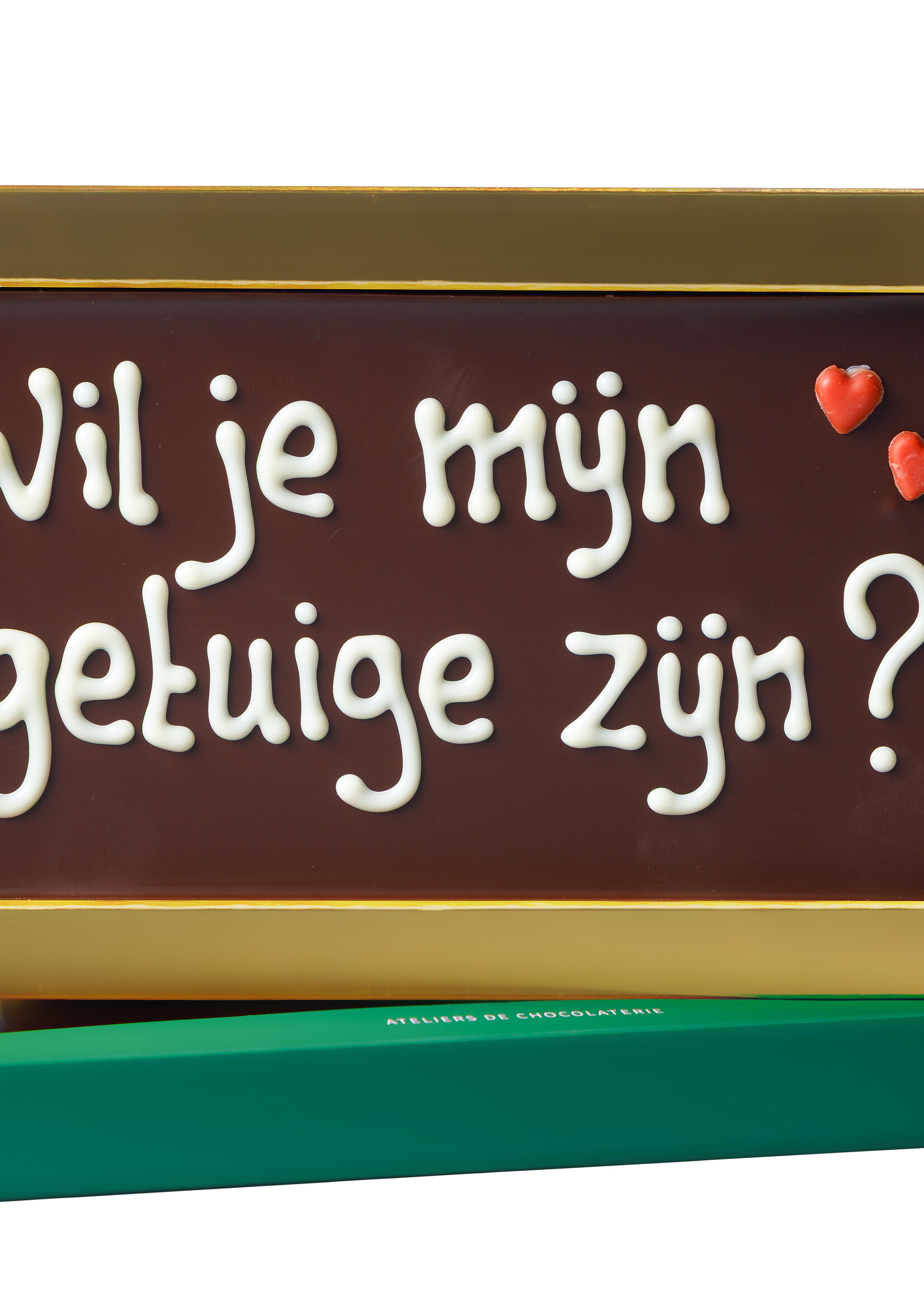 Teddy en Coco chocolade Wil je mijn getuige zijn? Chocoladereep