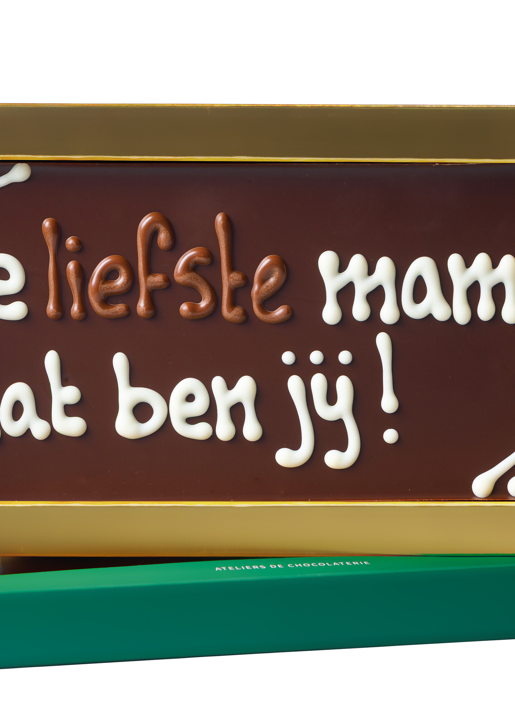 Teddy en Coco chocolade De liefste mama dat ben jij! - Chocoladereep met tekst