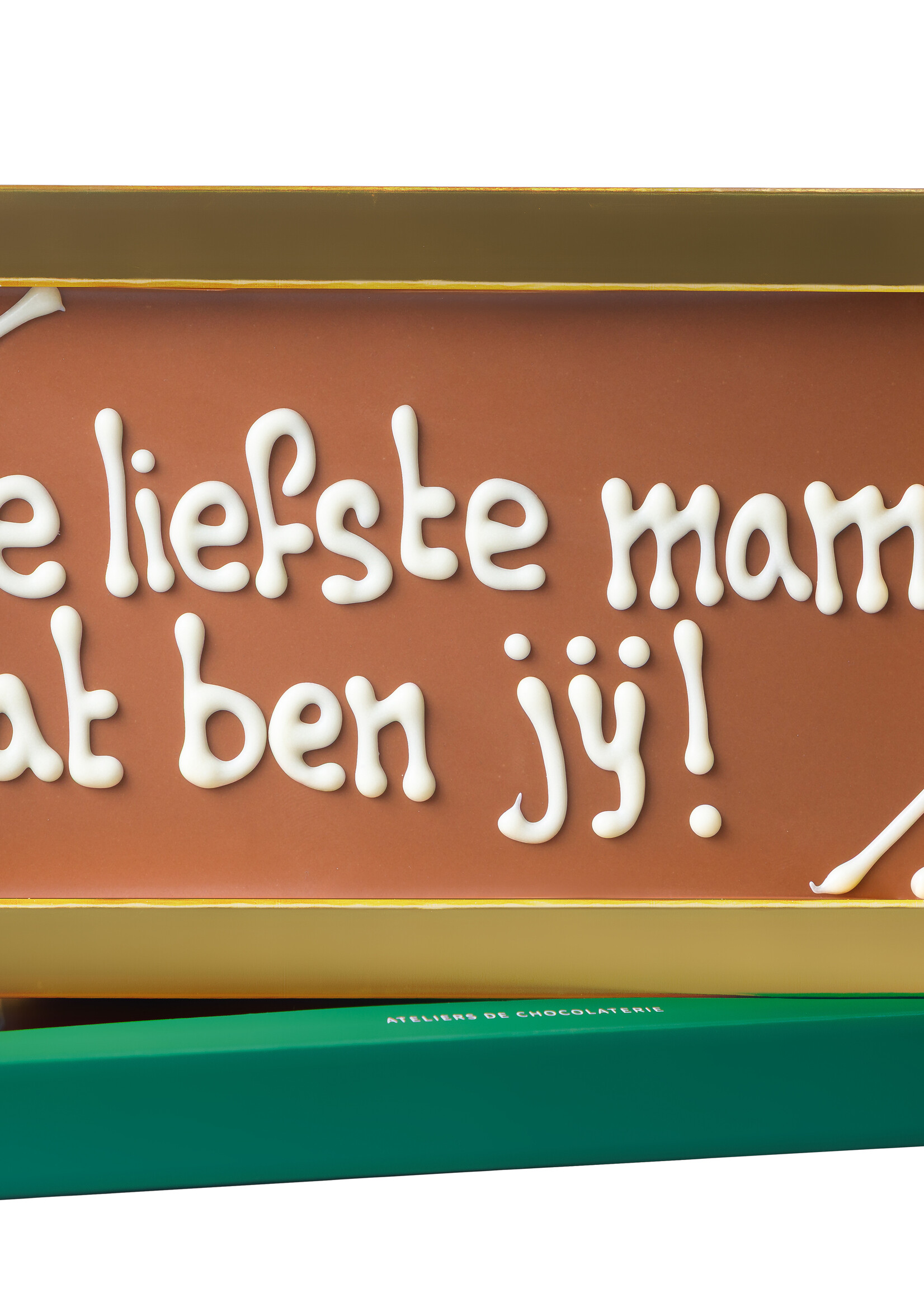 Teddy en Coco chocolade De liefste mama dat ben jij! - Chocoladereep met tekst