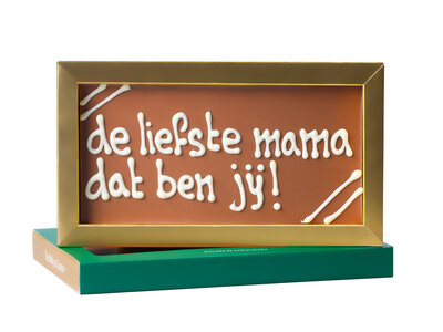 Teddy en Coco chocolade De liefste mama dat ben jij! - Chocoladereep met tekst