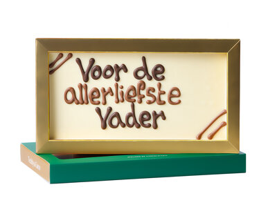 Teddy en Coco chocolade Voor de allerliefste vader! - Chocoladereep met tekst