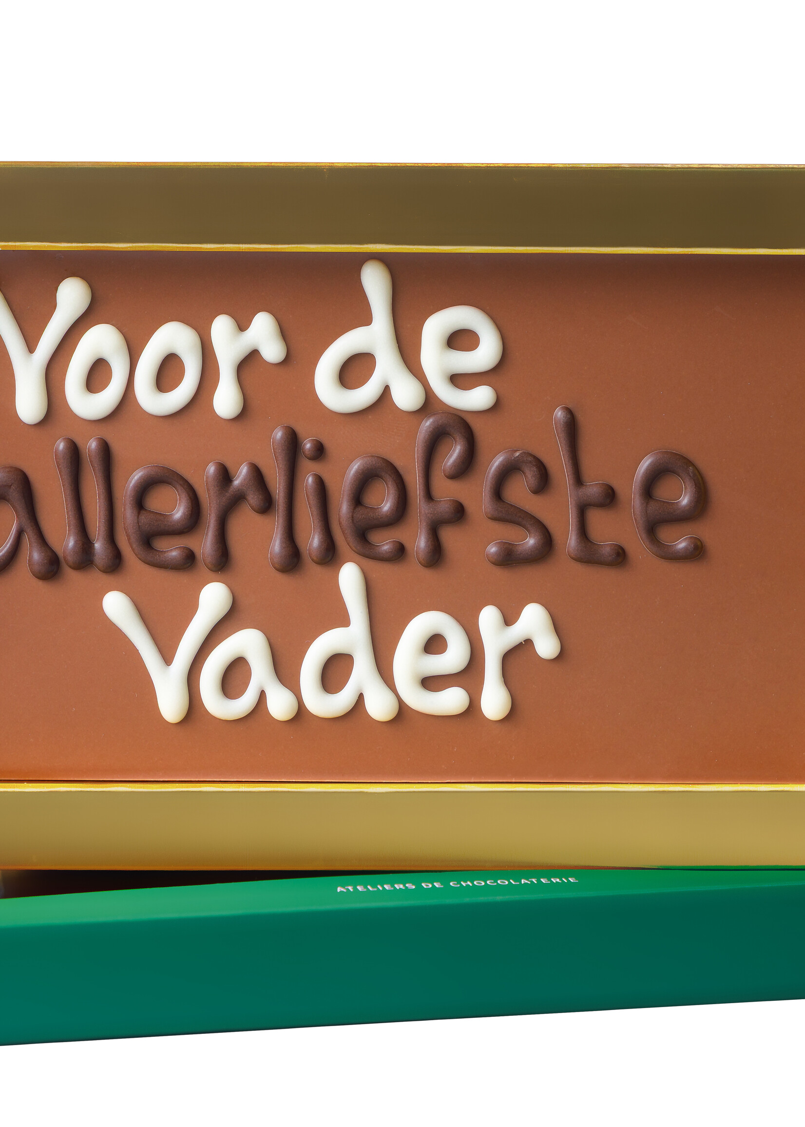 Teddy en Coco chocolade Voor de allerliefste vader! - Chocoladereep met tekst