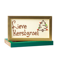 Lieve kerstgroet - Chocoladereep met tekst