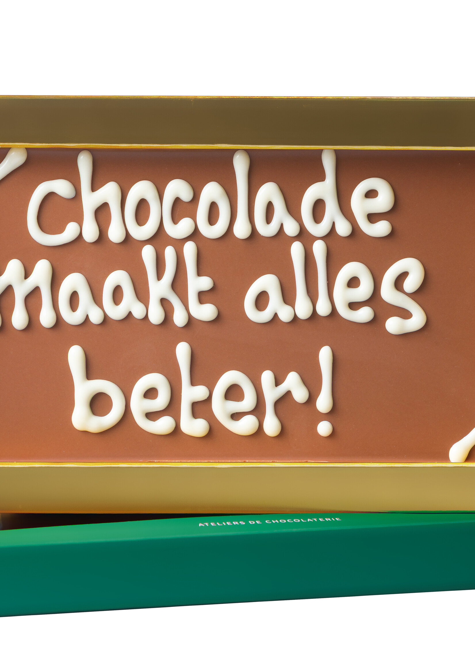 Teddy en Coco chocolade Chocolade maakt alles beter! - Chocoladereep