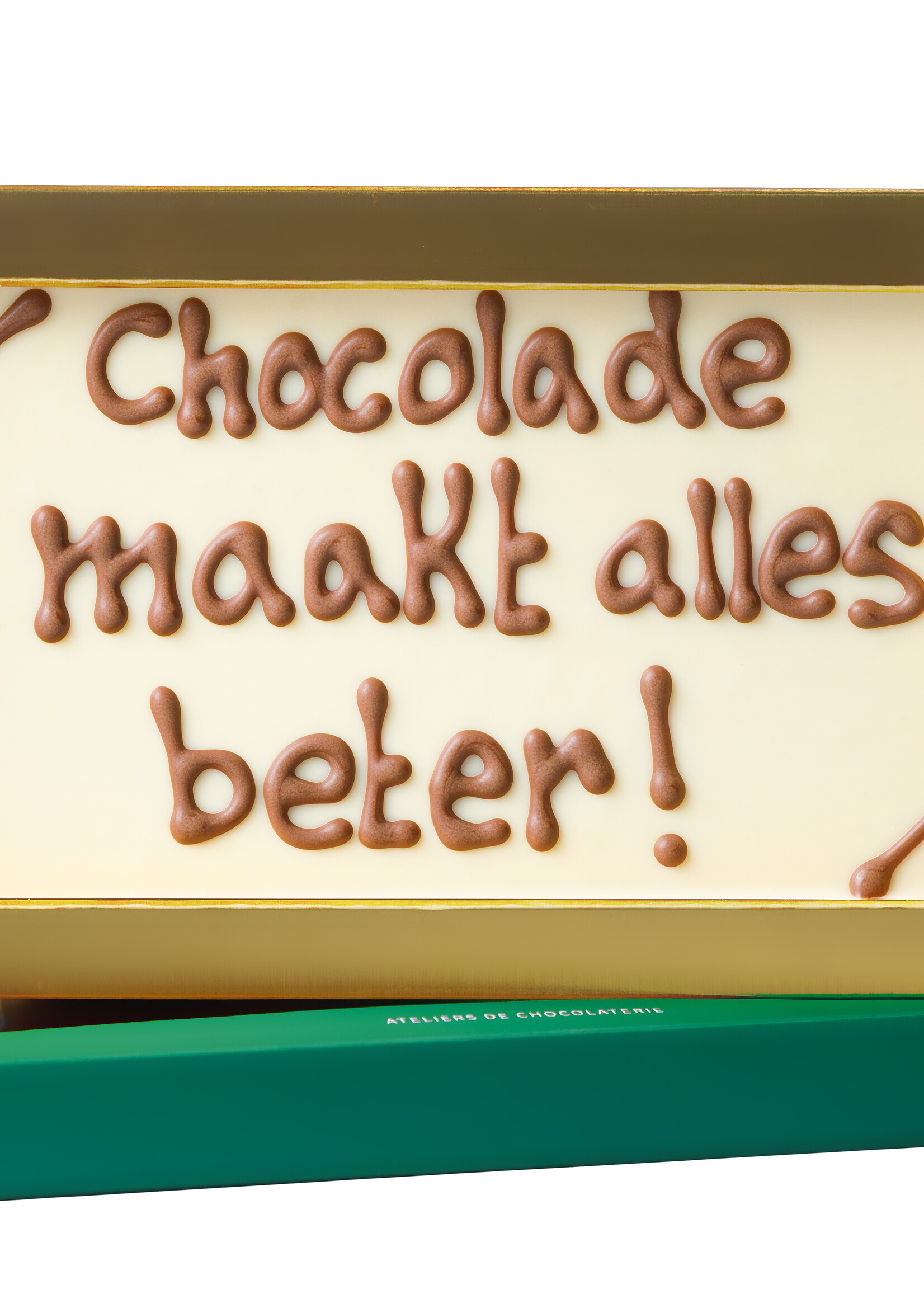 Teddy en Coco chocolade Chocolade maakt alles beter! - Chocoladereep