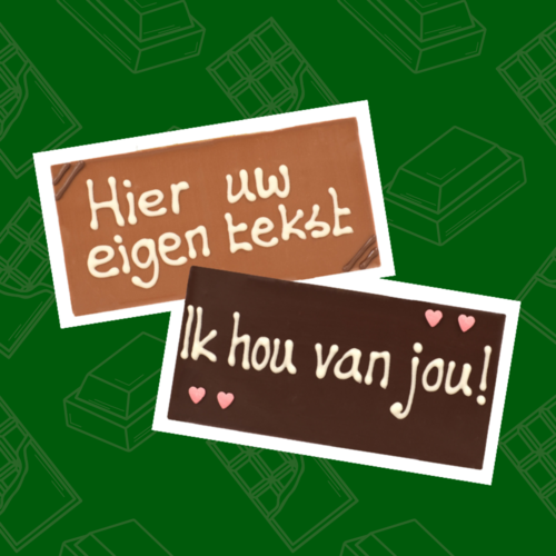 Chocoladereepjes met tekst