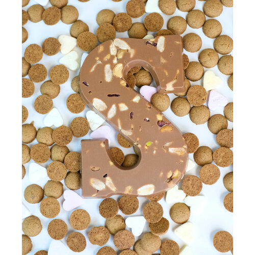 Teddy en Coco chocolade Luxe chocoladeletter melk met noten