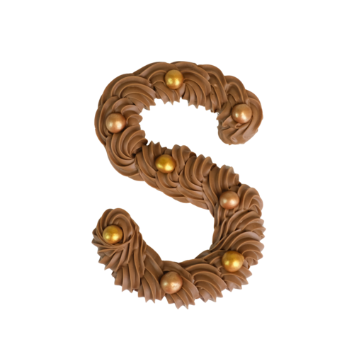 Teddy en Coco chocolade Luxe handgespoten chocoladeletter melk