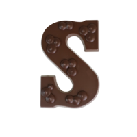 Luxe ambachtelijke chocoladeletter puur