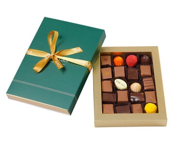 Teddy en Coco chocolade Brievenbus kerstbonbons met logo Teddy en Coco chocolade Brievenbus kerstbonbons met logo