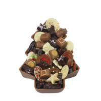 Chocoladekerstboom xxl gevuld met kerstchocolade