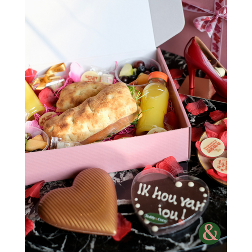 Teddy en Coco chocolade Valentijns Ontbijtbox - Teddy & Coco