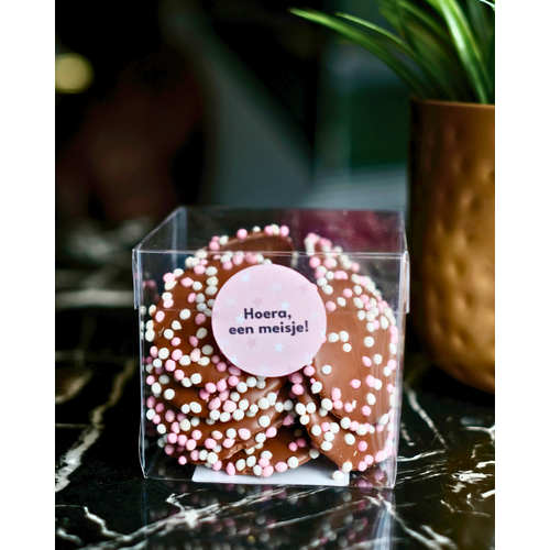 Teddy en Coco chocolade Geboorte flikken meisje doosje