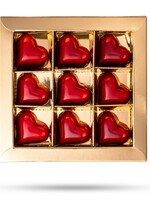 Teddy en Coco chocolade Hart bonbons - 9 stuks